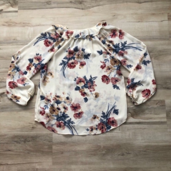 Sheer Floral Chaps Blouse - Picture 6 of 6